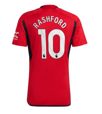Maillot de foot Manchester United Marcus Rashford #10 Domicile 2023-24 Manches Courte